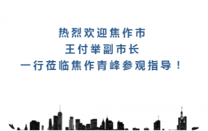 熱烈歡迎焦作市王付舉副市長(zhǎng)一行蒞臨焦作青峰參觀指導(dǎo)！